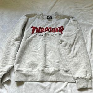 Trasher: Plain Unisex Logo Crewneck, Small